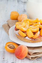 Sweet apricots cake
