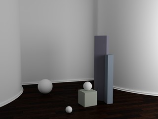 Abstract interior composition.