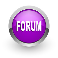 forum pink glossy web icon
