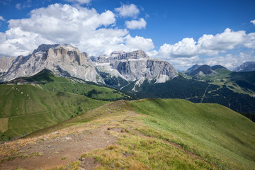 Sunny mountain valley
