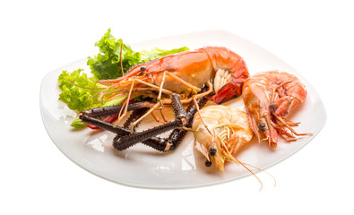 Giant Freshwater Prawn and king prawns