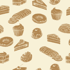 Seamless cake background