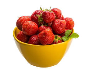 Strawberry in the bowl