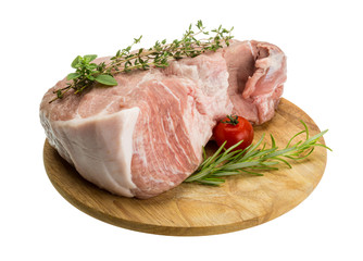 Raw pork meat