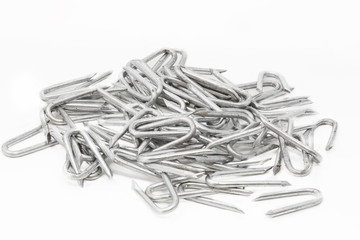 Krampen auf weißem Hintergrund