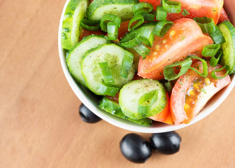 Fresh vegetable salad