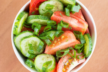 Fresh vegetable salad