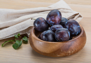 Ripe fresh plum