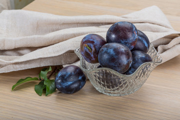 Ripe fresh plum
