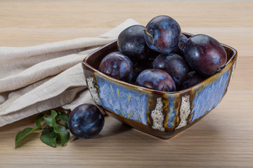 Ripe fresh plum