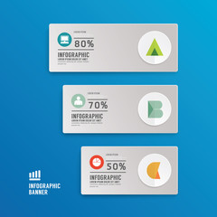 Modern Design Minimal style infographic template with alphabet /