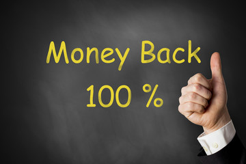 thumbs up money back one hundred percent
