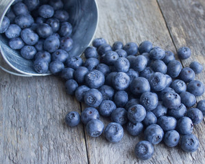 ripe blueberries