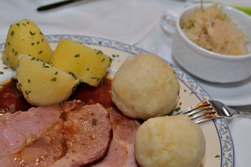 schmackhafter Schweinebraten
