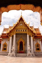 the marble buddhist church in thailand