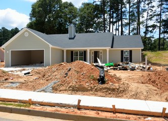 new home being constructed