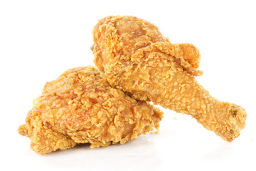 fried chicken drumsticks and hip