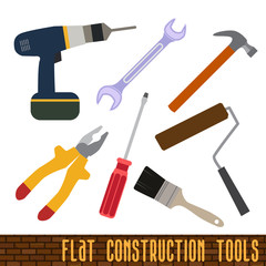 icons set of craft, tools
