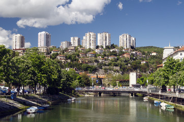 Fototapeta na wymiar Rjecina River in Rijeka,Croatia