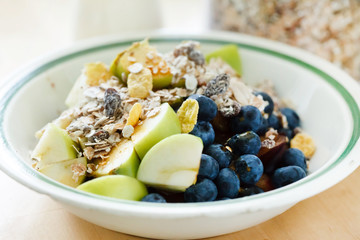 muesli with fruits