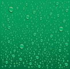 water drops on mojito turquoise background