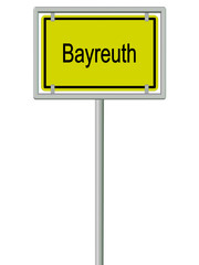 Bayreuth - Ortsschild
