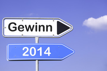Obraz premium Gewinn 2014