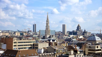 Foto op Aluminium Brussels skyline © VanderWolf Images