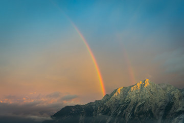 Regenbogen im Tennengebirge