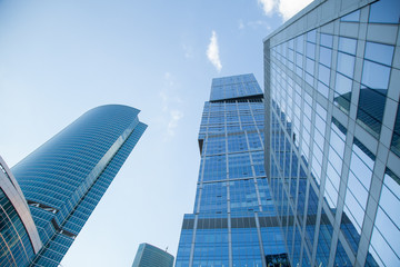Fototapeta na wymiar Skyscrapers of the Moscow City complex