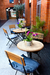 tables and chairs - the restaurant