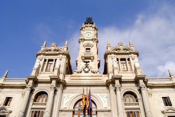 Fototapeta na wymiar Ayuntamiento de Valencia