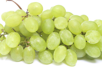 Bunch of grapes isolated on white