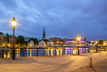 Obraz premium Sztokholm o świcie