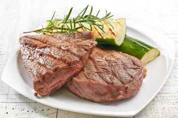 grilled beef steak