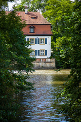 Fototapeta na wymiar Altes Schleusenhaus, Bamberg