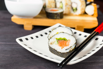 Japanese seafood sushi