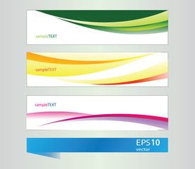 Abstract vector banners for design