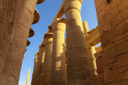 pillars and obelisk