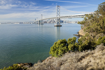 San Francisco and Bay bridge
