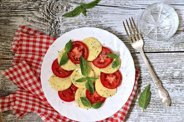 Traditional italian salad 'Caprese'.