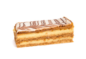 Cake on white background
