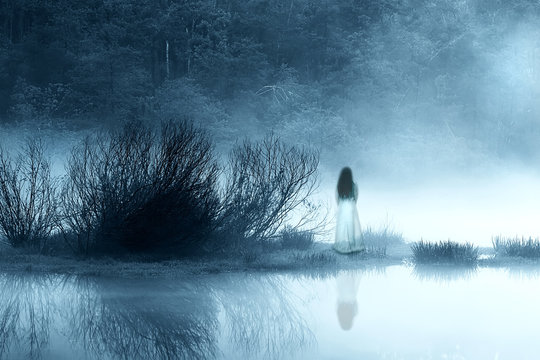 Mysterious Woman in the Mist