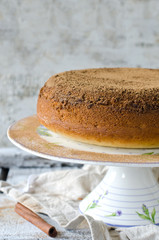 Cake with cinnamon