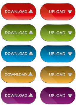 Download & Upload Buttons Set  0508
