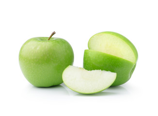 green apple isolated on white background