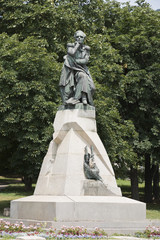 Obraz premium Monument to the poet Lermontov in Pyatigorsk, Russia