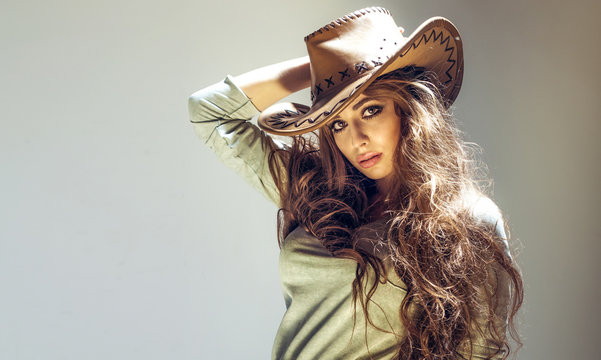 Brunette Cowgirl