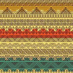 Vector retro pattern. Aztec background.