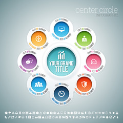Center Circle Infographic